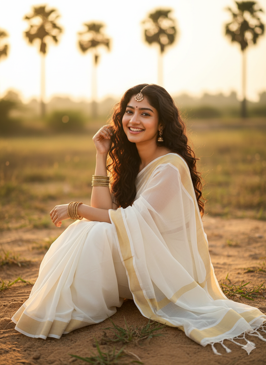 Golden White Saree Looks with 7 Trendy Gemini AI Prompts: अब आपकी साड़ी फोटो बनेगी वायरल और सिनेमैटिक