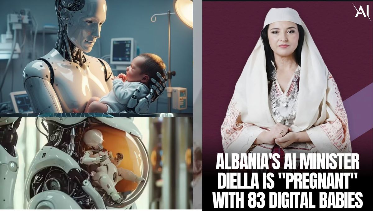 AI Minister DIELA of Albania set to give birth to 83 AI children