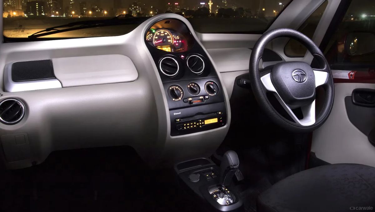 Tata Nano 2025 Review showing compact city hatchback with smart features