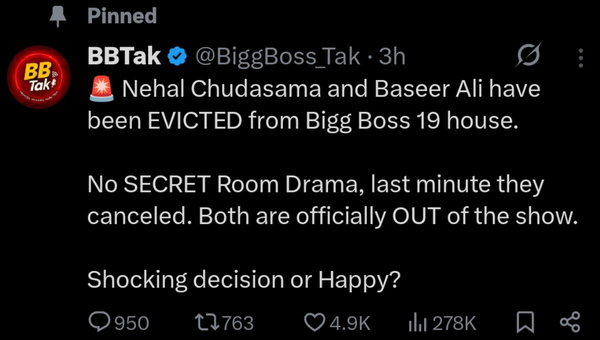 Bigg Boss 19 Weekend Ka Vaar Salman Khan Tanya Mittal Baseer Nehal