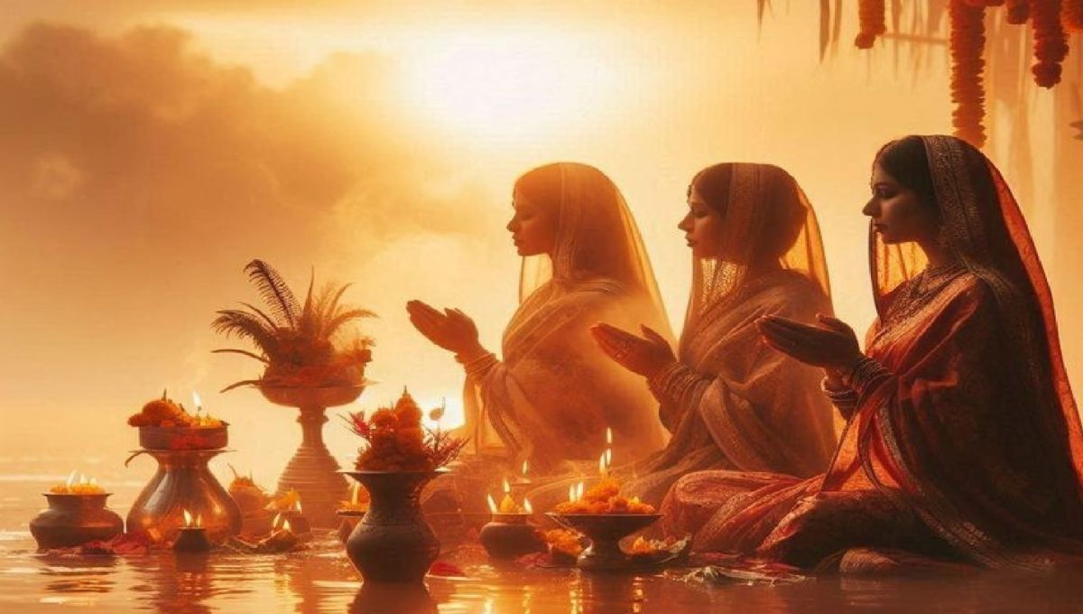 Chhath Puja 2025 Usha Arghya: सुबह के समय सूर्य देव को अर्पित अर्घ्य