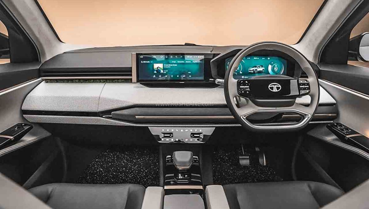 Tata Sierra 2025 SUV Front Look with LED Lights and Futuristic Design